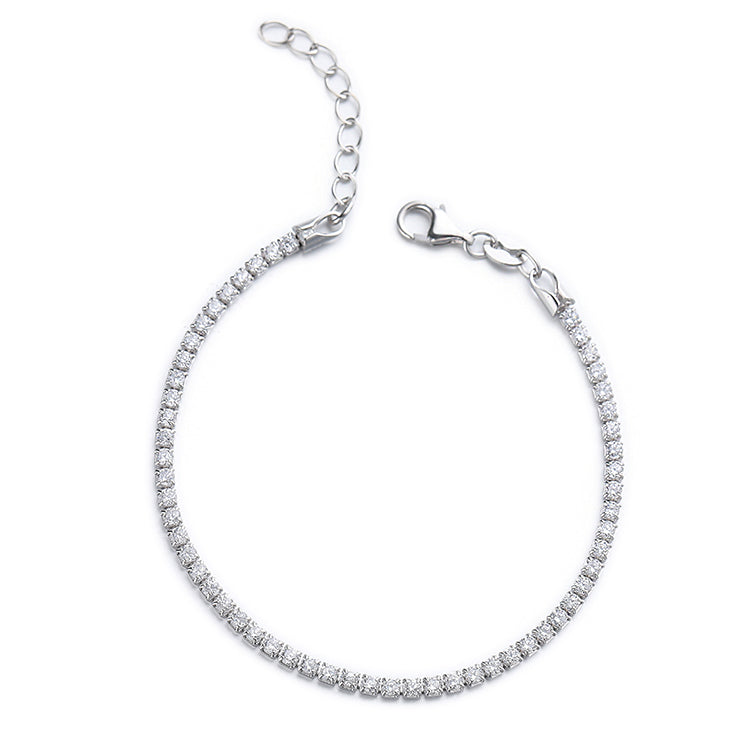 Bracelet Delicate Zircon in sterling silver 925