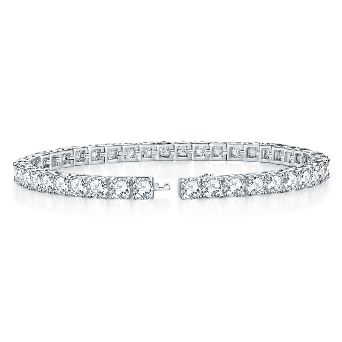 Moissanite Tennis Bracelet + Silver 925