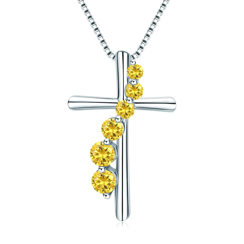 Necklace in 925 Sterling Silver with Cubic Zirconia