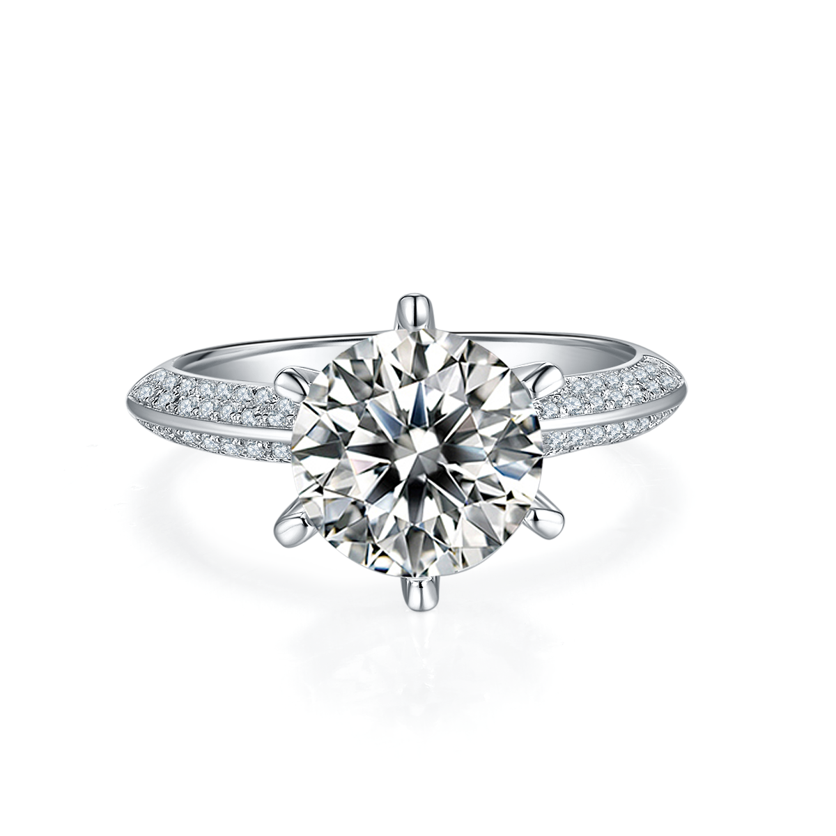 Ring Eternal Grace in moissanite + silver 925