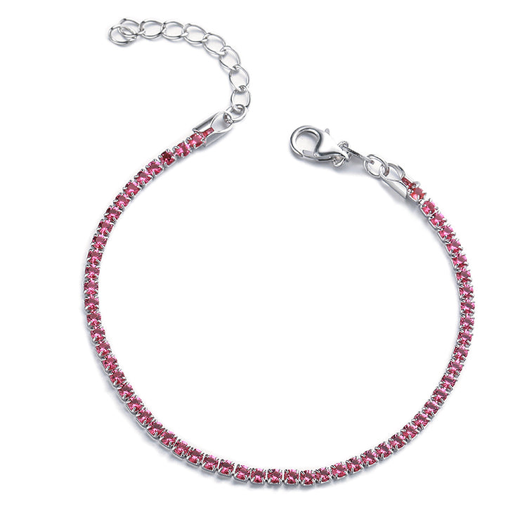 Bracelet Delicate Zircon in sterling silver 925