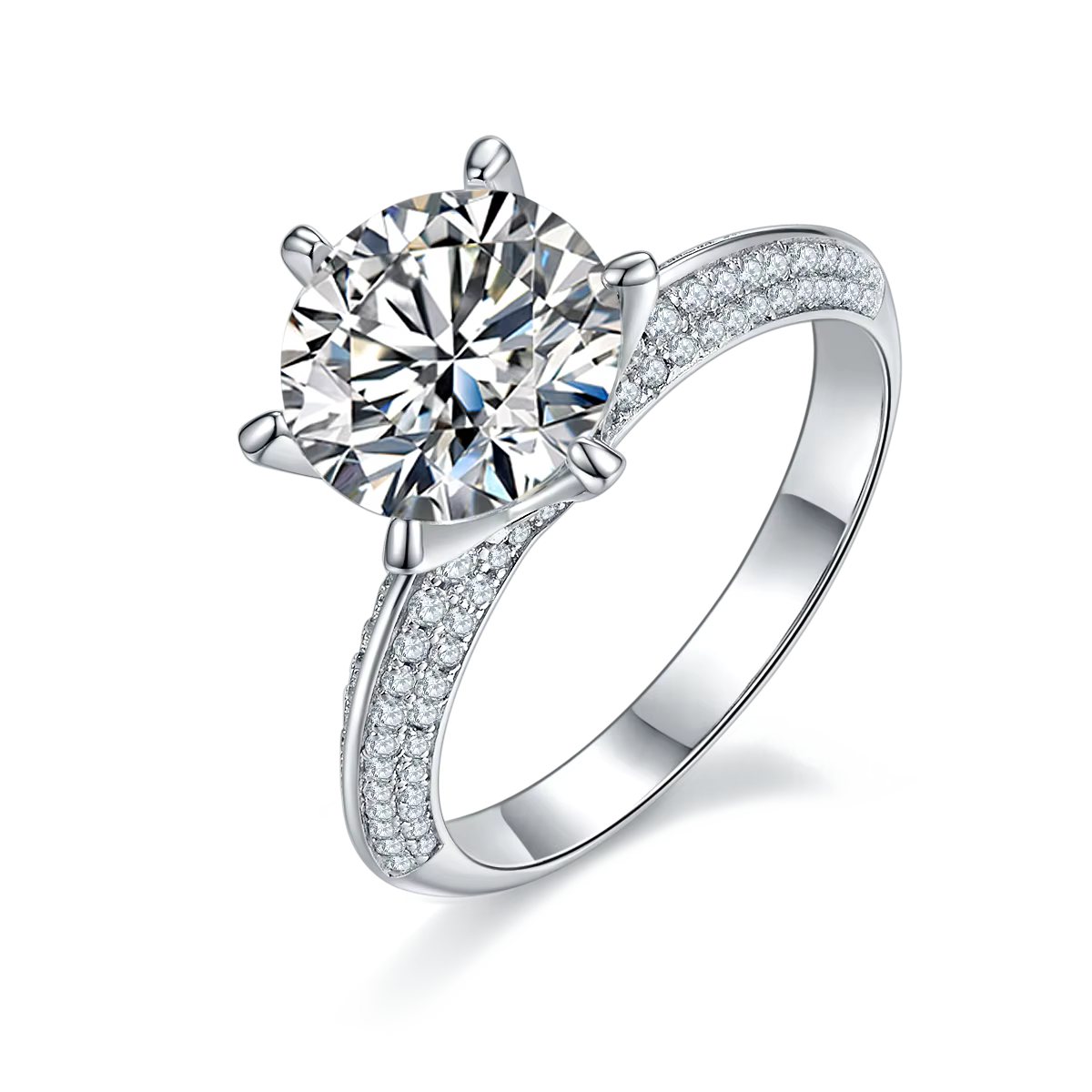 Ring Eternal Grace in moissanite + silver 925