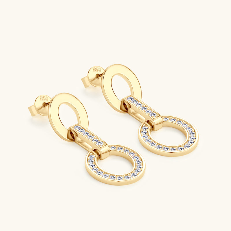 Moissanite Earrings in 925 Sterling Silver