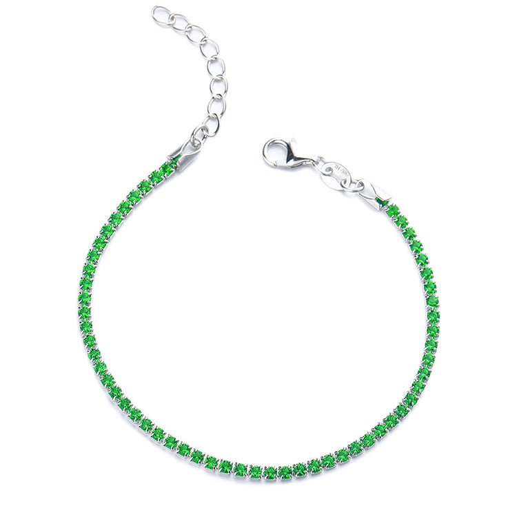 Bracelet Delicate Zircon in sterling silver 925