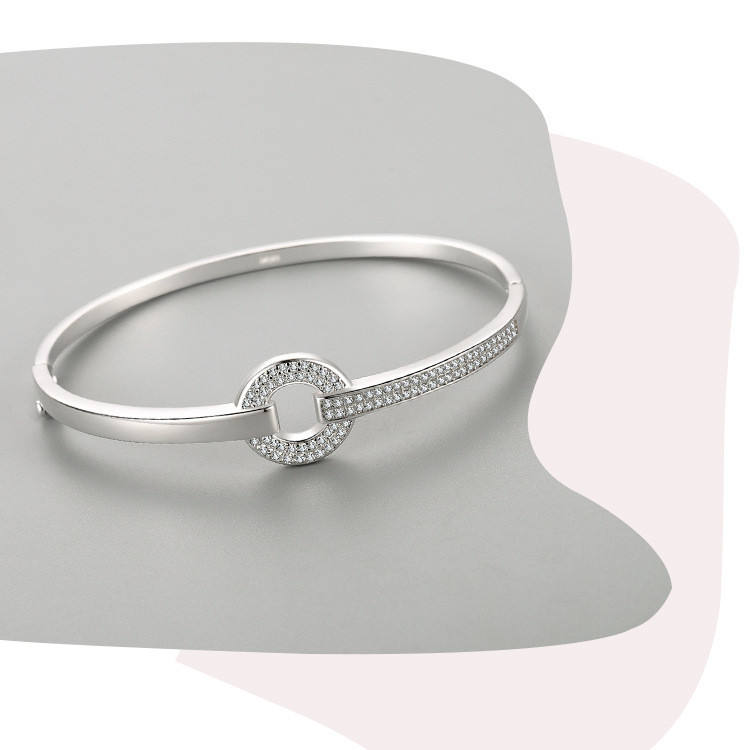 Bracelet Zircon in sterling silver 925