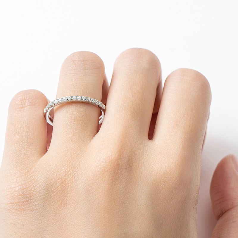 Moissanite Wedding Band – GRA Certified Brilliance