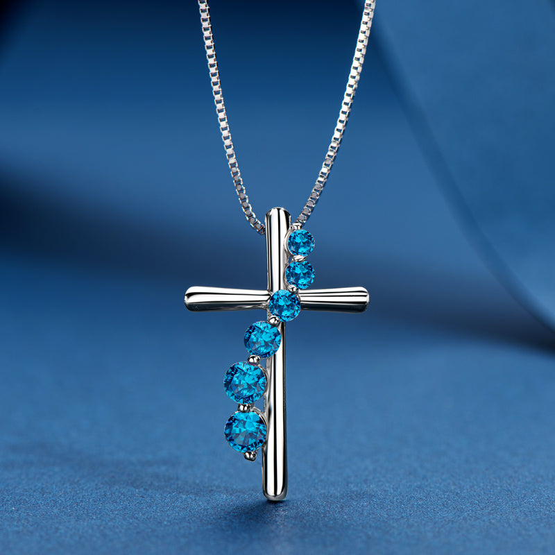 Necklace in 925 Sterling Silver with Cubic Zirconia