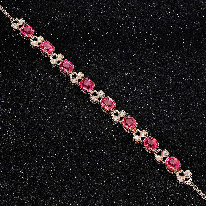 Bracelet Crystal Zircon in 18k Gold plated brass