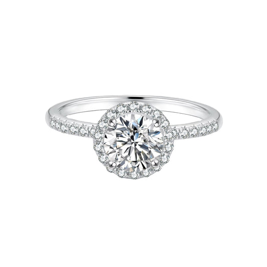 Ring Elegant Shine in moissanite stone silver 925