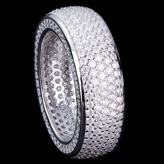 Ring Imperial moissanite + silver 925
