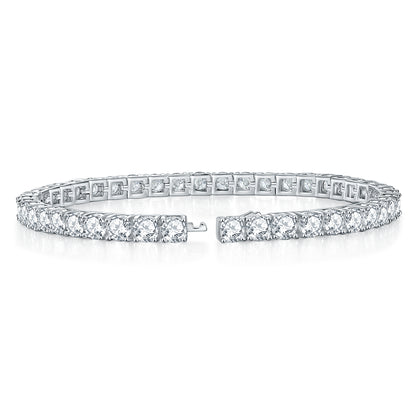 Moissanite Tennis Bracelet + Silver 925