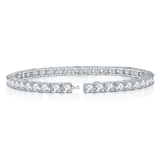 Moissanite Tennis Bracelet + Silver 925