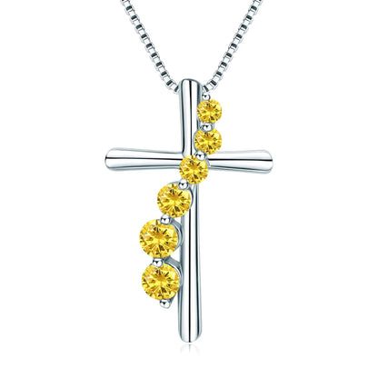 Necklace in 925 Sterling Silver with Cubic Zirconia
