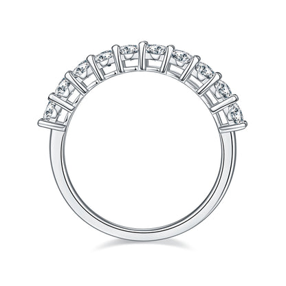 Moissanite Ring in 925 Sterling Silver – 1.0ct