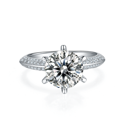 Ring Eternal Grace in moissanite + silver 925