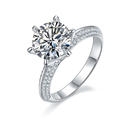 Ring Eternal Grace in moissanite + silver 925