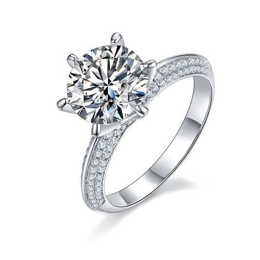 Ring Eternal Grace in moissanite + silver 925