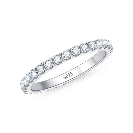 Ring Romantic  moissanite + silver 925