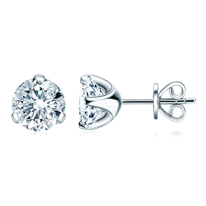 Classic Light Point Earrings 7.5mm (1.5ct Moissanite)