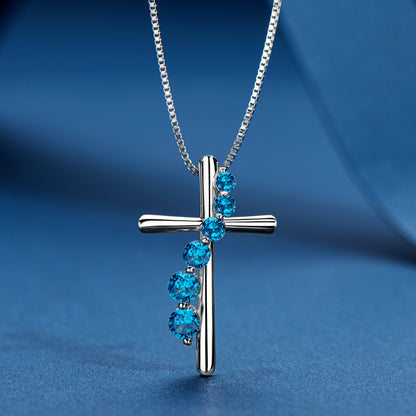 Necklace in 925 Sterling Silver with Cubic Zirconia
