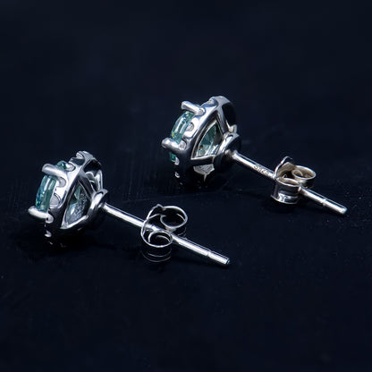 Large Moissanite Hoop Earrings in 925 Sterling Silver – 40mm