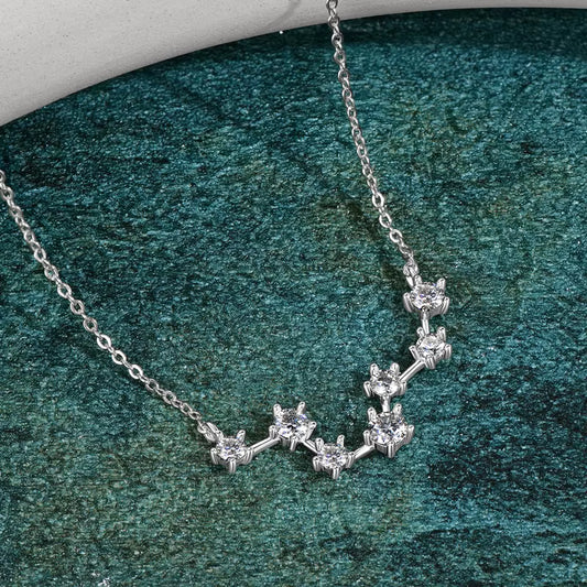 Choker in moissanite + silver 925