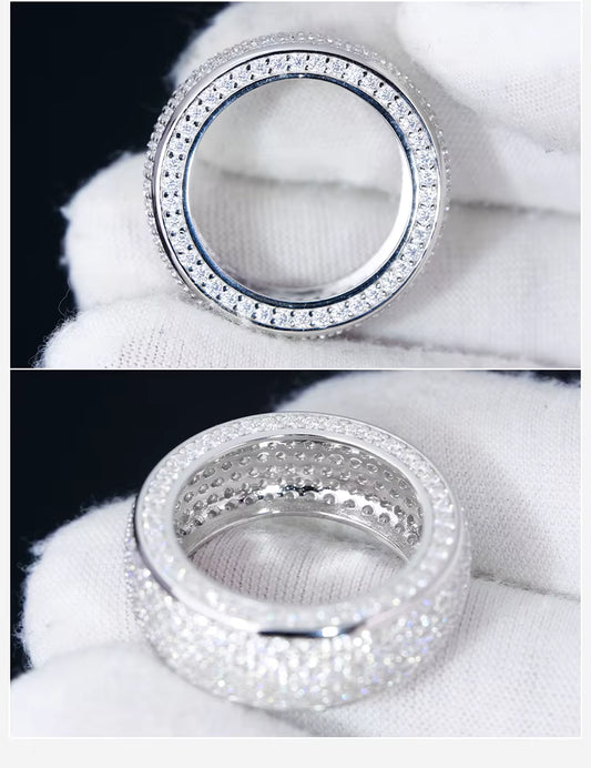 Ring Imperial moissanite + silver 925