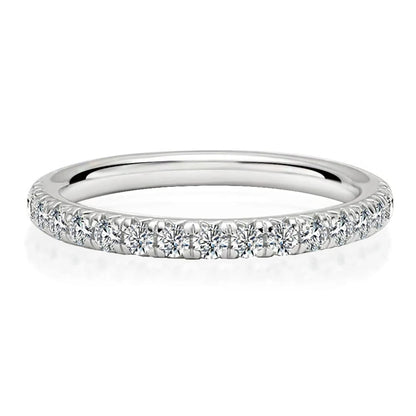 Ring Eternity Tennis moissanite + silver 925