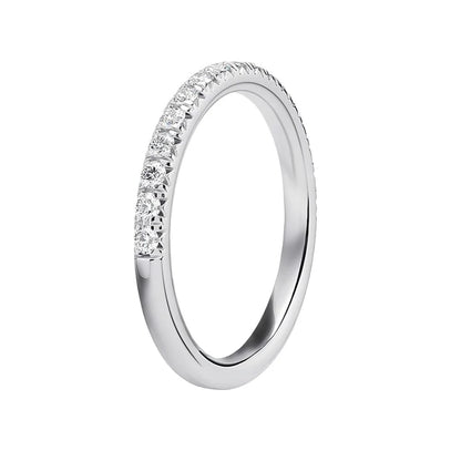 Ring Eternity Tennis moissanite + silver 925